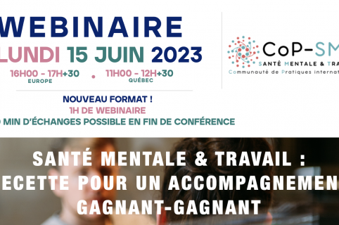 Webinaire Santé mentale et travail : Recette pour un accompagnement gagnant-gagnant