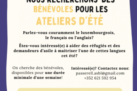 Passerell is looking for Volunteers for the Summer Workshops