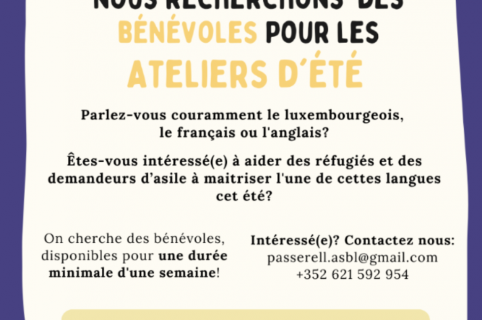 Passerell recherche des bénévoles pour les ateliers d’été  