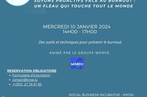 Atelier pour les professionnels : Gestion préventive du burn-out