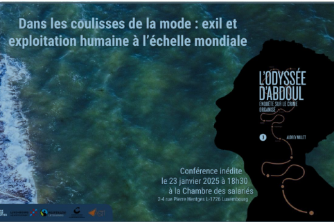 Invitation à la conférence : « Dans les coulisses de la mode : exil et exploitation humaine à l’échelle mondiale » 