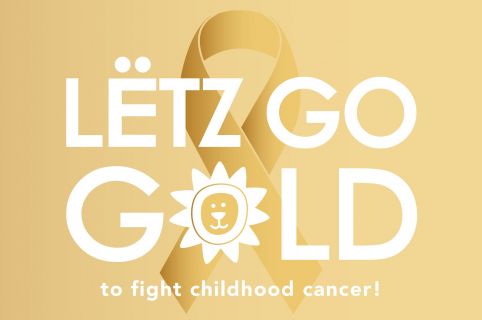 The Fondatioun Kriibskrank Kanner invites companies to join their LËTZ GO GOLD campaign